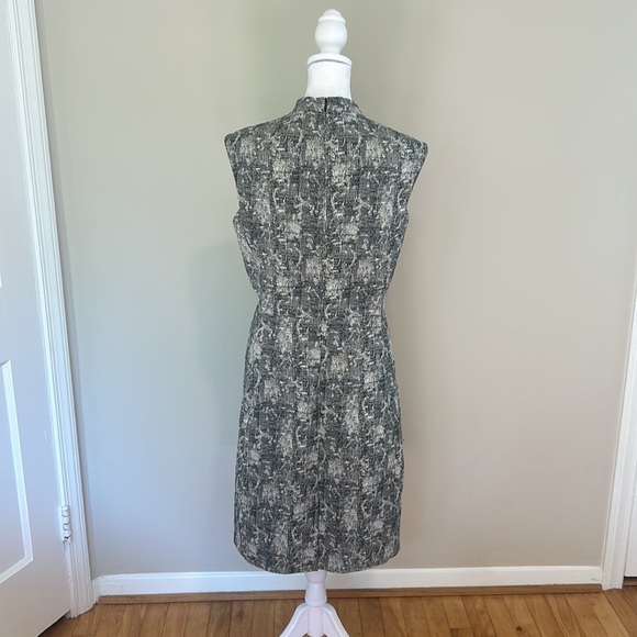 MM Lafleur Aditi Dress in Black and White Jacquard Crackle Print New Size 10 - Picture 9 of 13